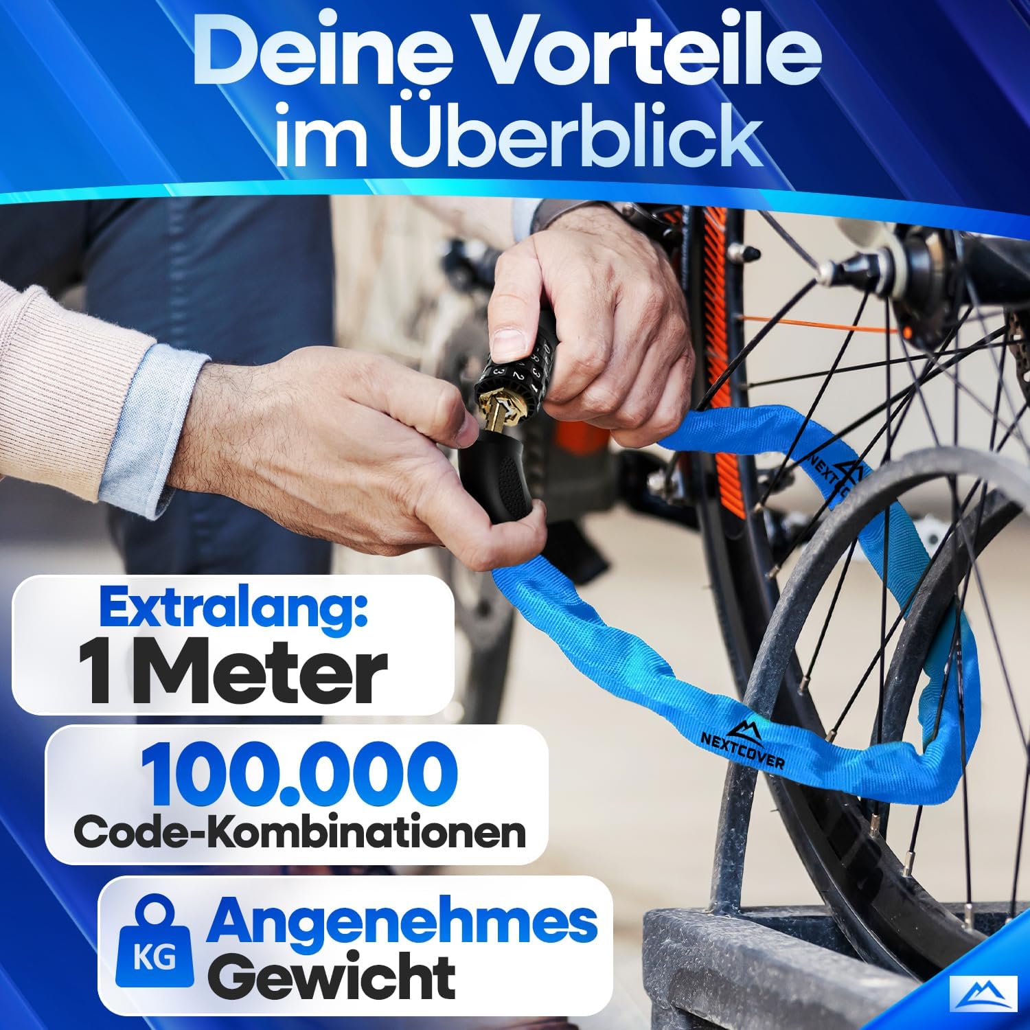 Thumbnail 4 de NEXTCOVER LockPro Zahlenschloss 90 cm 5‑stelliger Code