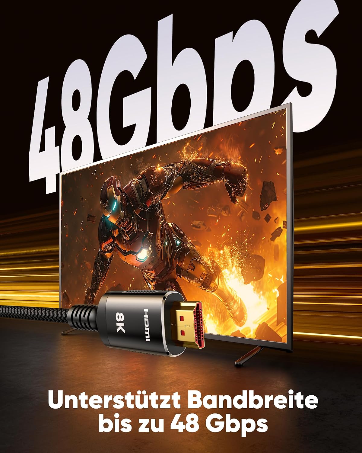 Thumbnail 2 de SNOWKIDS HDMI 2.1 Kabel 3m 2er Set