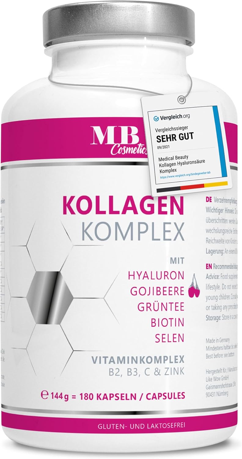 Detalle de MB Cosmetics Kollagen Hyaluronsäure 1000 mg Kapseln