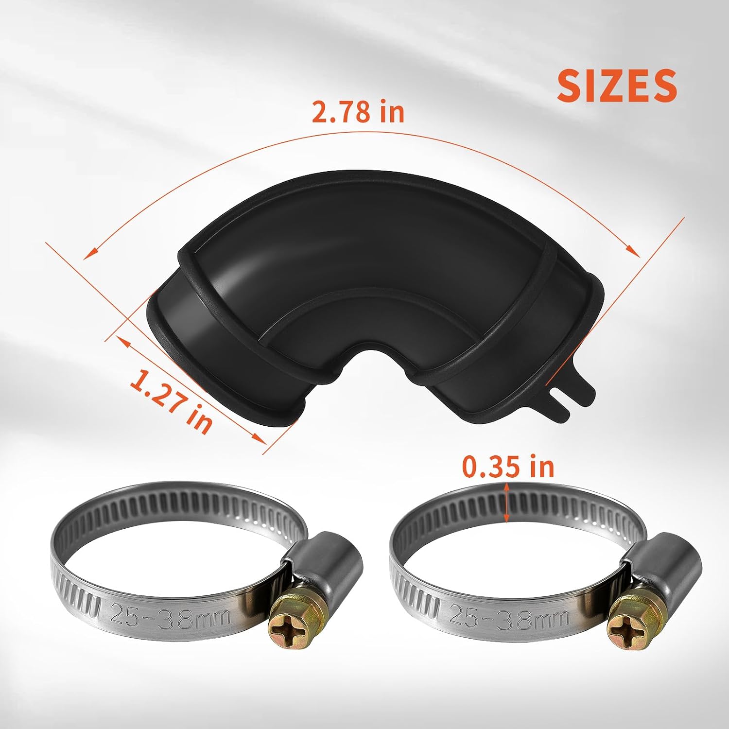 Thumbnail 1 de DZQPPC WD24X33918 Dishwasher Elbow Hose Replacement with 2 Clamps