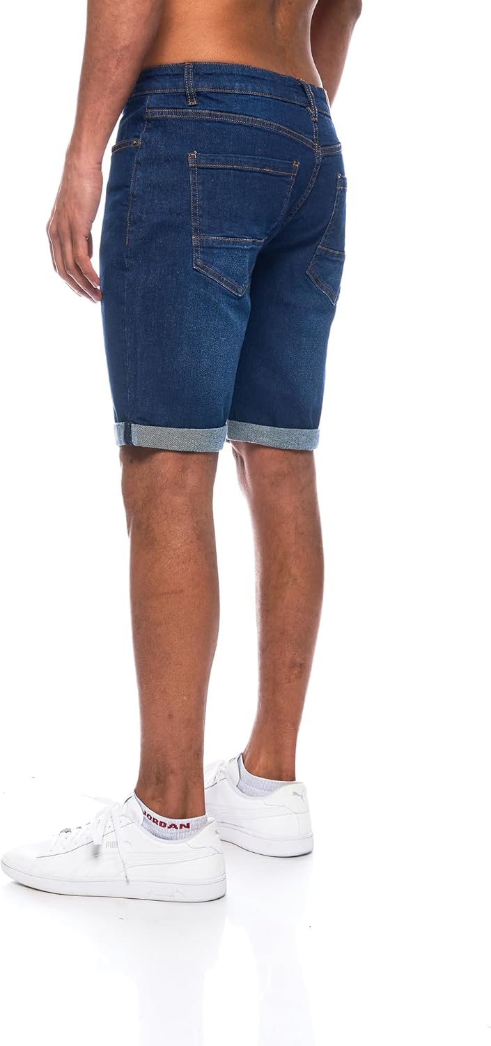 Thumbnail 3 de JEEL Herren Jeans-Shorts Slim-Fit (5-Pocket-Style) „Basic Washed“ mit Stretch