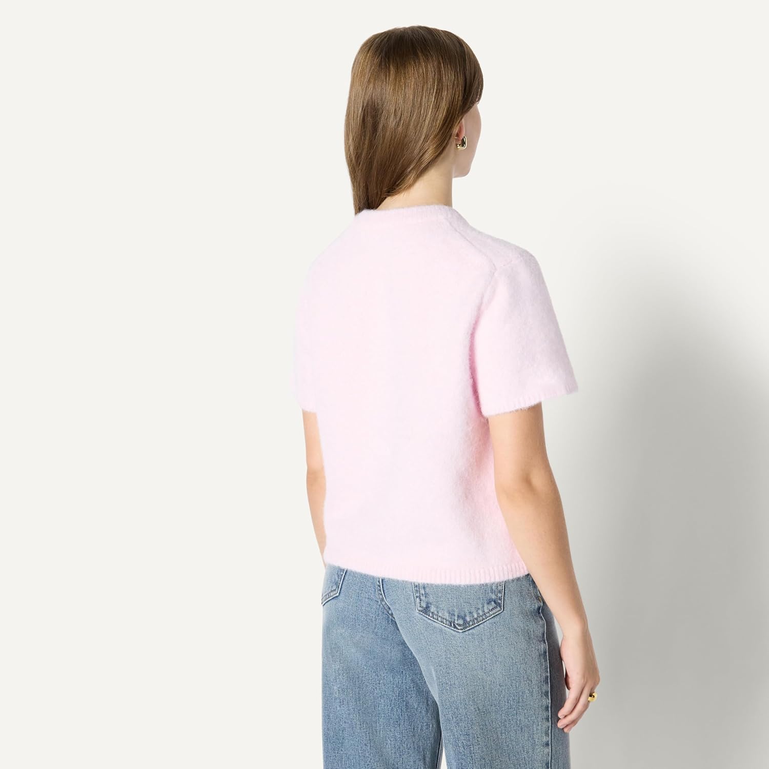 Thumbnail 1 de Amazon Essentials women’s relaxed-fit faux mohair short sleeve jumper top