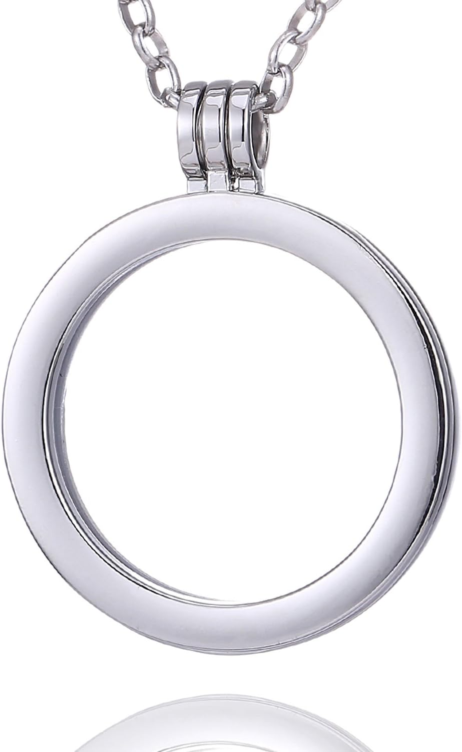 Detalle de Morella collar 70 cm acero inoxidable monedas