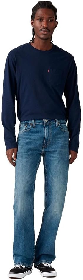 Detalle de Levi's 527 Slim Boot Cut Jeans Homme – denim moderne alliant slim et boot cut