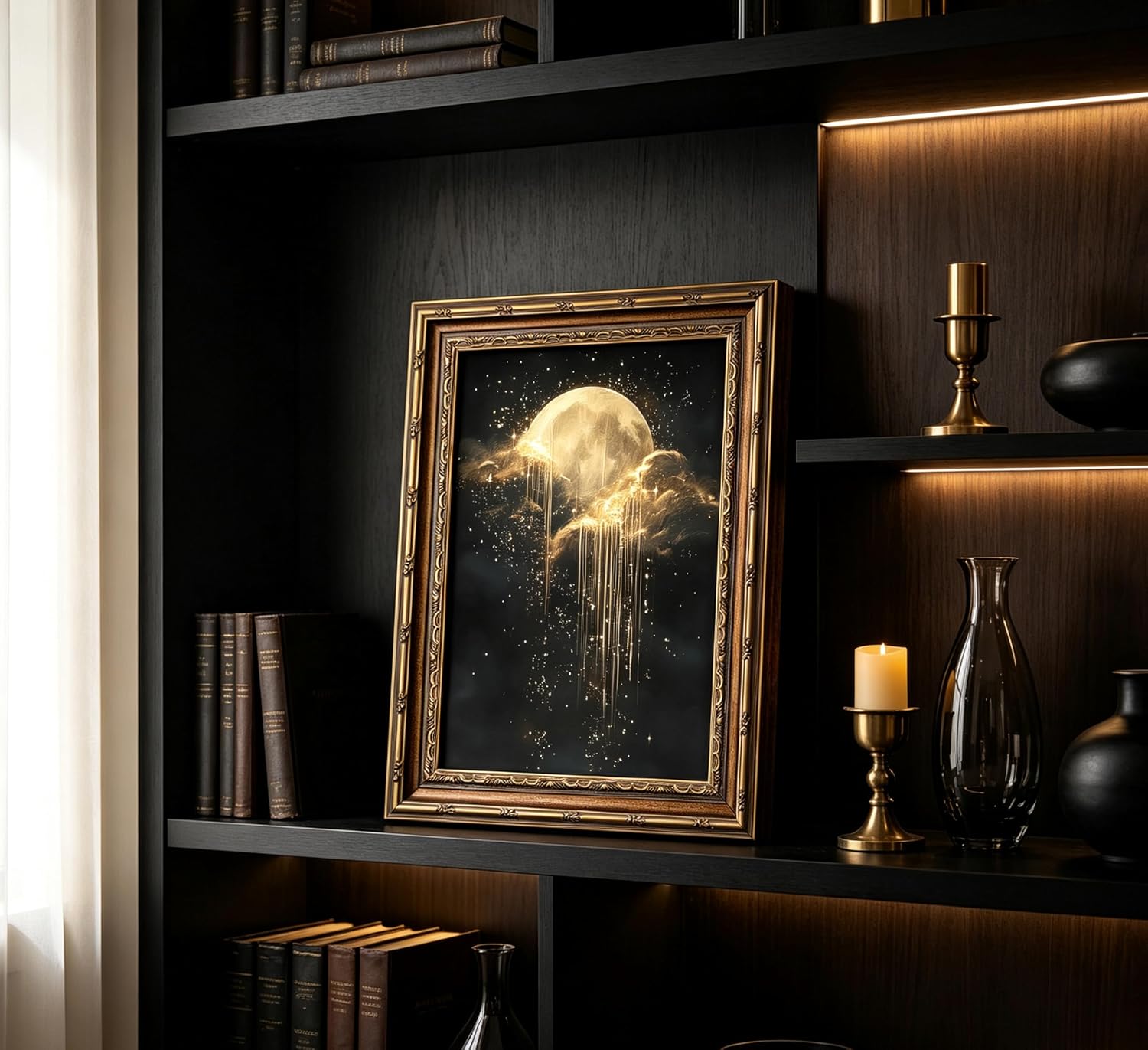 Detalle 2 de Moon Cloud Wall Art, 12x16in