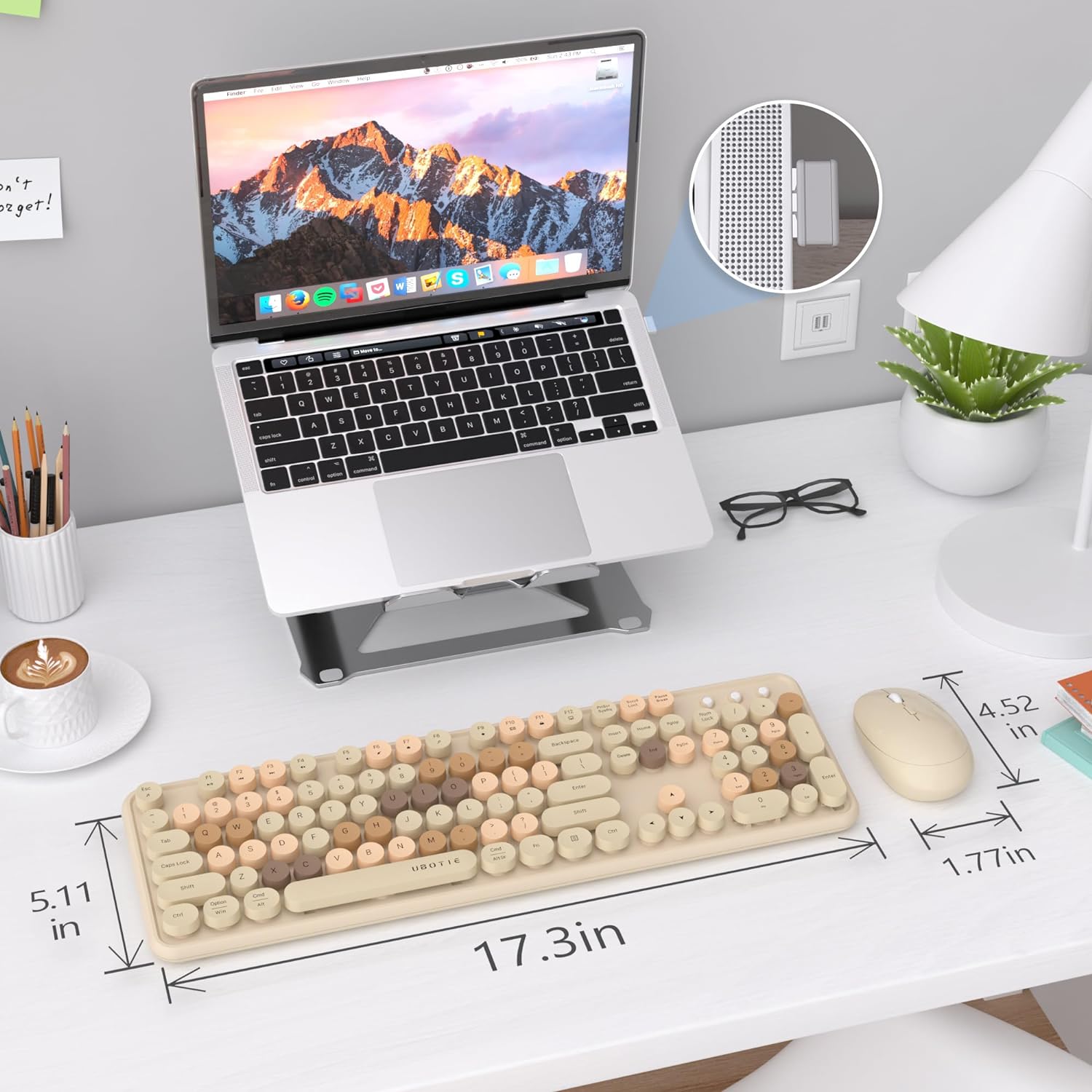 Thumbnail 5 de UBOTIE Wireless Keyboard Mouse Combo