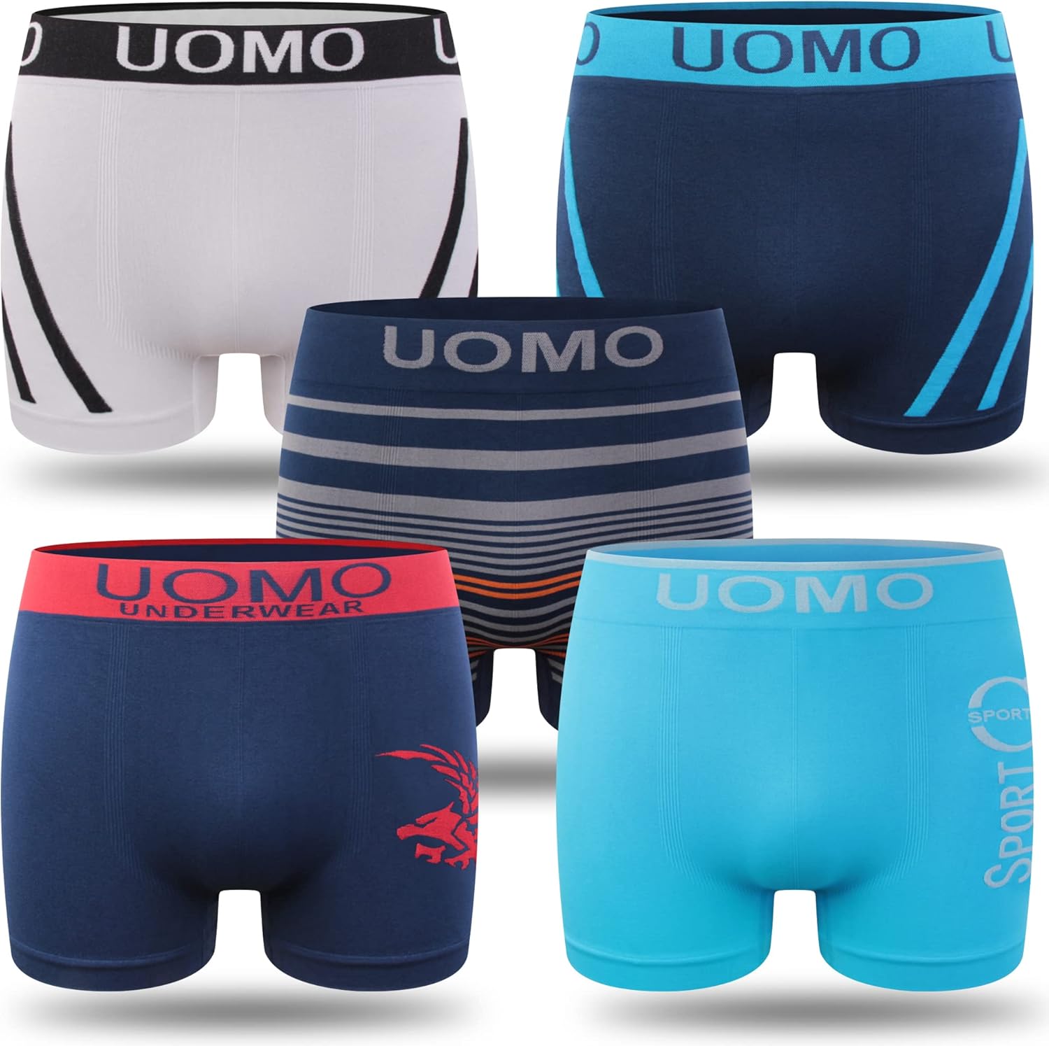 Thumbnail 6 de L&K 8/10 Pack Boxer Uomo in Microfibra Retro con Motivi Misti Nero – Comfort e stile per l’uso quotidiano