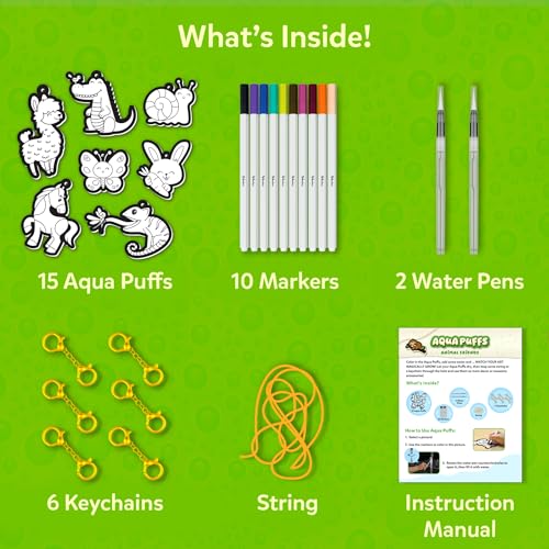 Detalle de Skillmatics Aqua Puffs Animals: Magical Water-Activated Puff Art for Kids