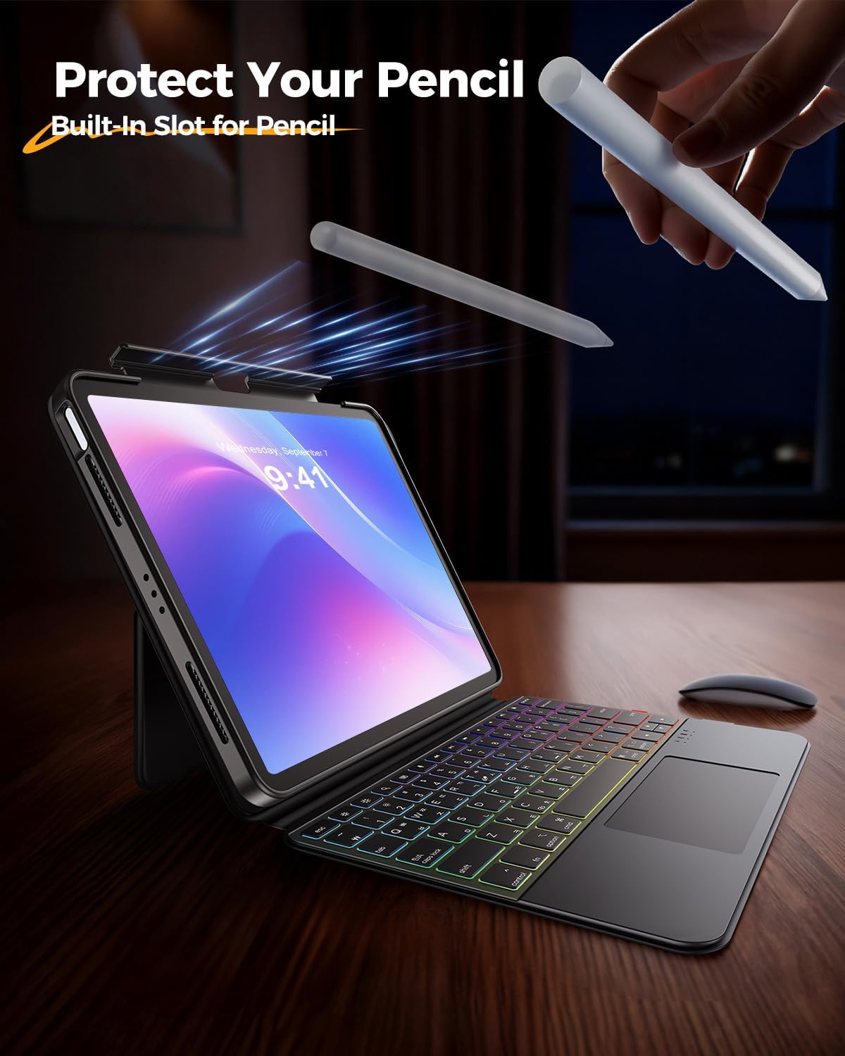 Thumbnail 4 de BLOSOMEET iPad Keyboard Case for A16