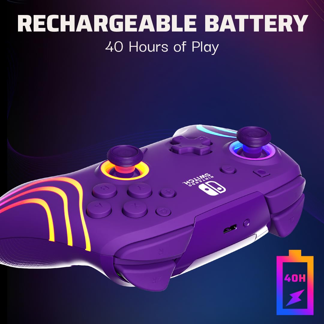 Thumbnail 3 de PDP Afterglow Wave Nintendo Switch Pro Controller