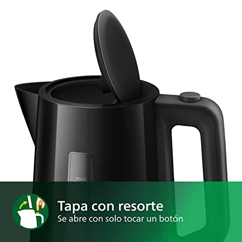 Detalle de PHILIPS 3000: Hervidor de agua eléctrico 1,7 L, ebullición rápida, negro