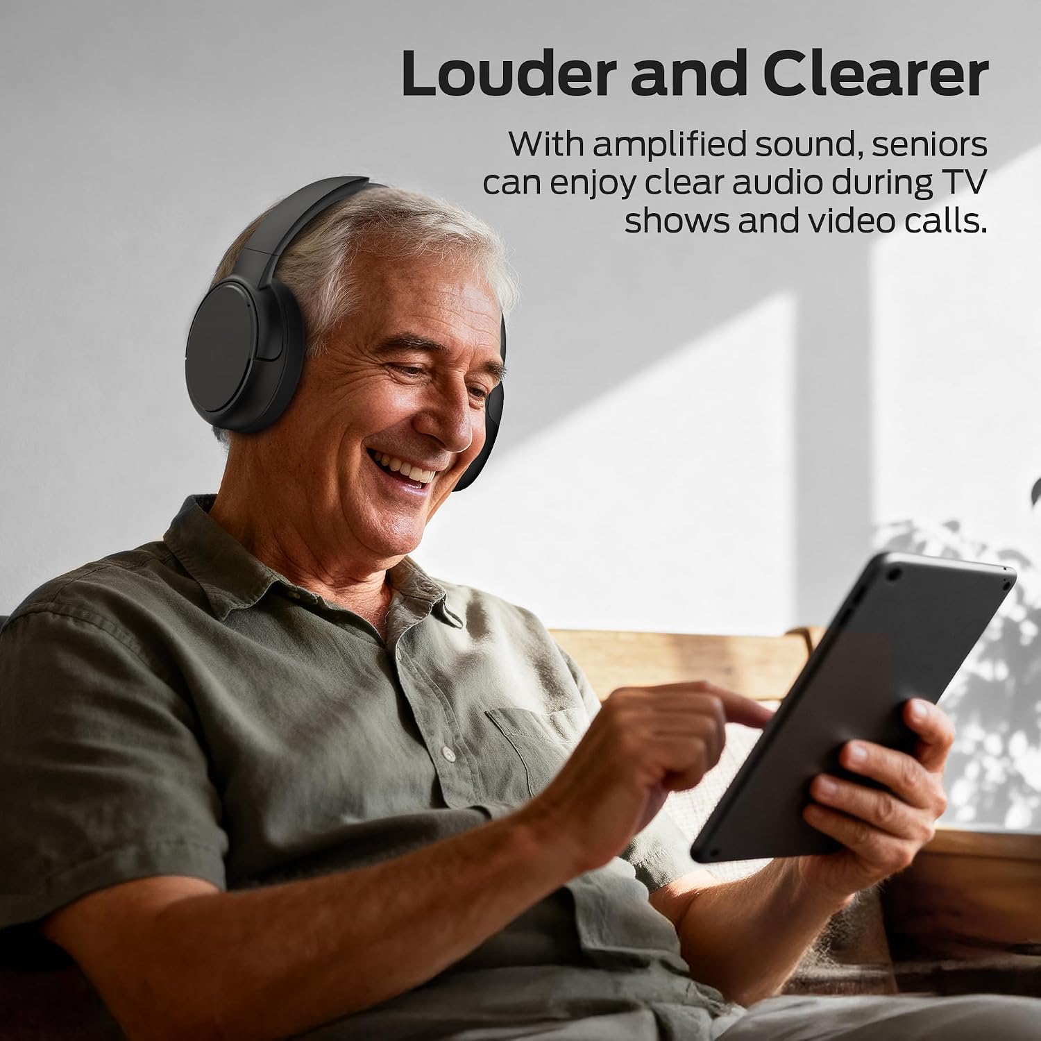 Thumbnail 6 de Oraolo H20 Wireless TV Headphones with Transmitter, Charging Dock and 45-Hour Battery