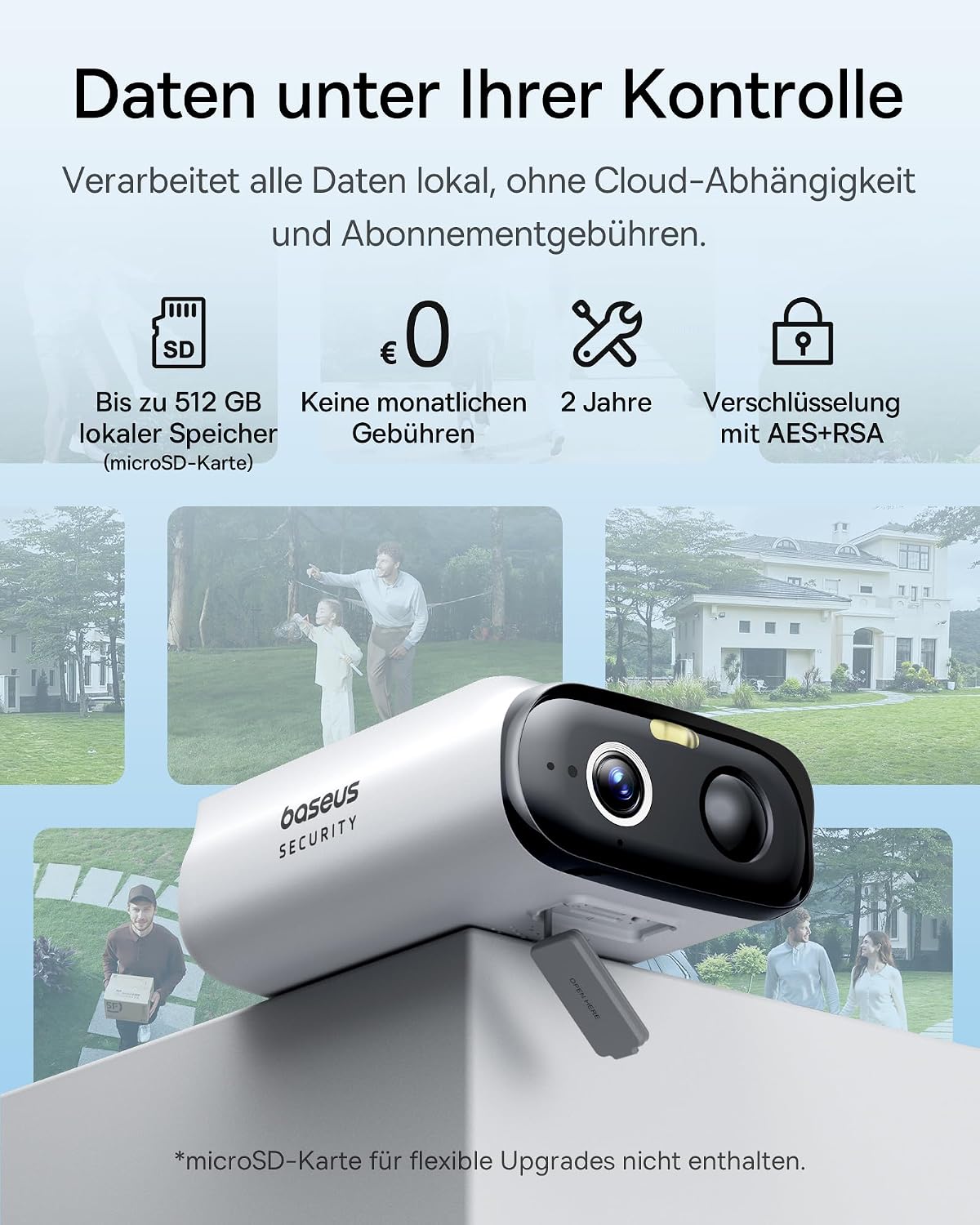 Thumbnail 6 de Baseus S1 Lite Solocam Außenkamera 2K