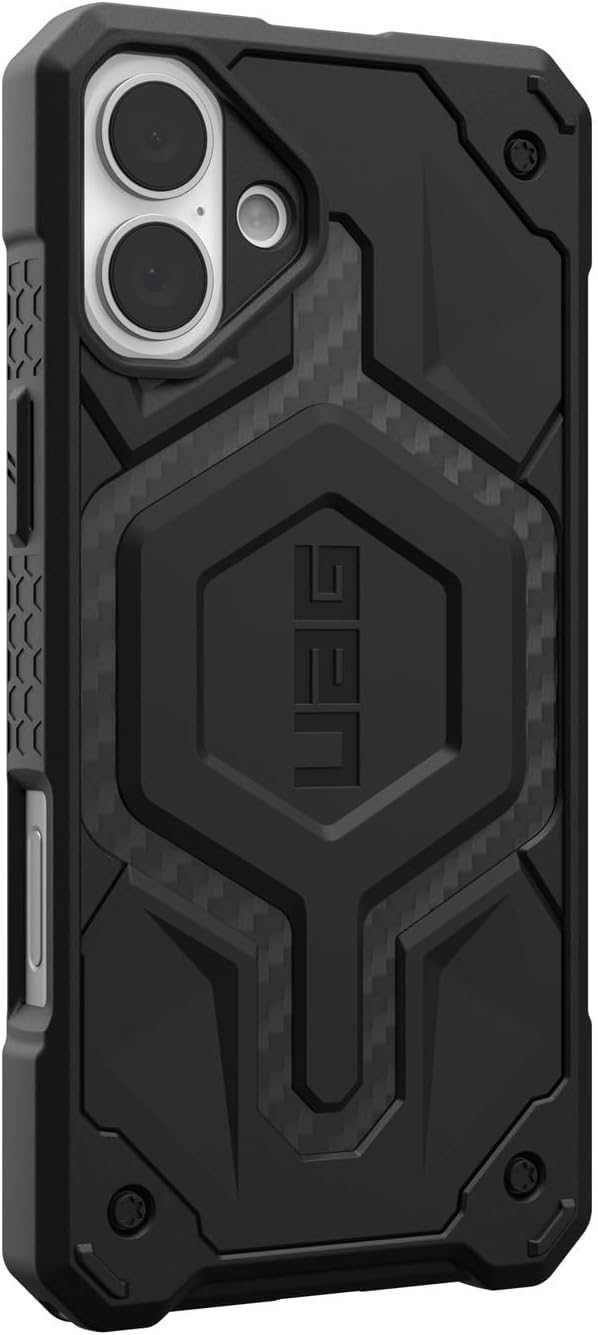 Detalle de URBAN ARMOR GEAR MONARCH PRO UAG-IPH24LB-PMS-CF iPhone 16 Plus用耐衝撃ケース MagSafe対応・カーボンファイバー