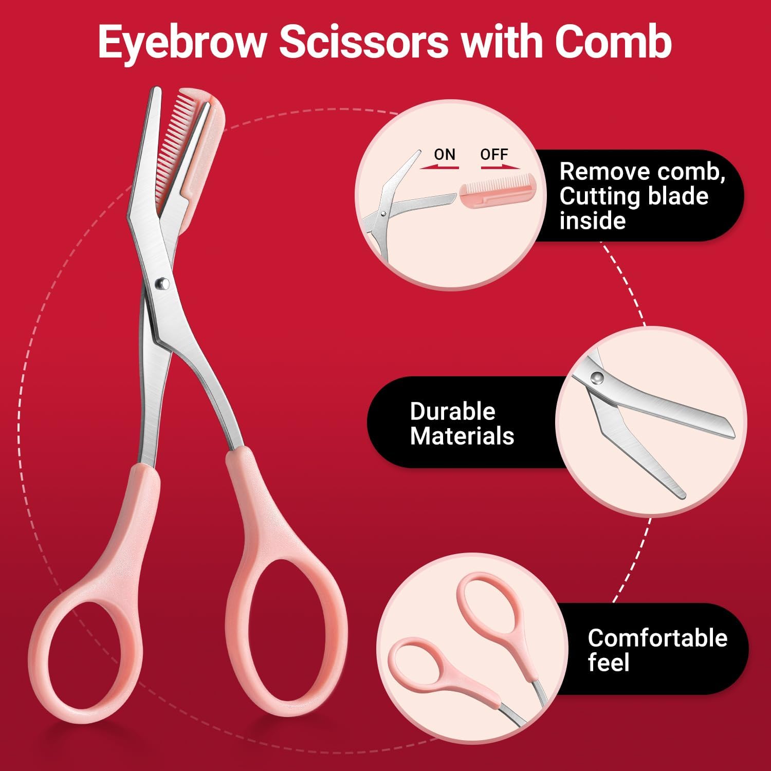Detalle 2 de TsMADDTs Tweezers 8-in-1 Eyebrow Kit 💄