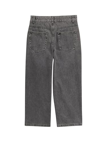 Detalle de Tom Tailor Jungen Jeans 1041052, 10219 – Used Mid Stone Grey Denim, Baggy Fit, verstellbarer Bund