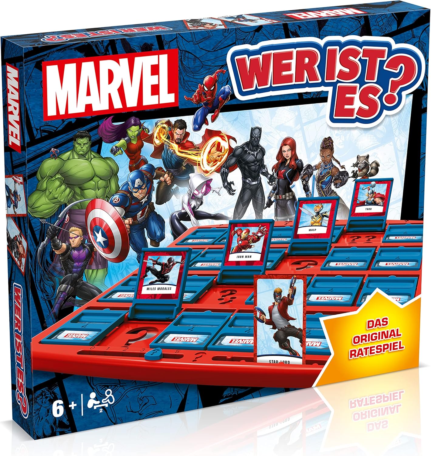 Detalle de Winning Moves Wer ist es? Marvel Edition 24 Charaktere
