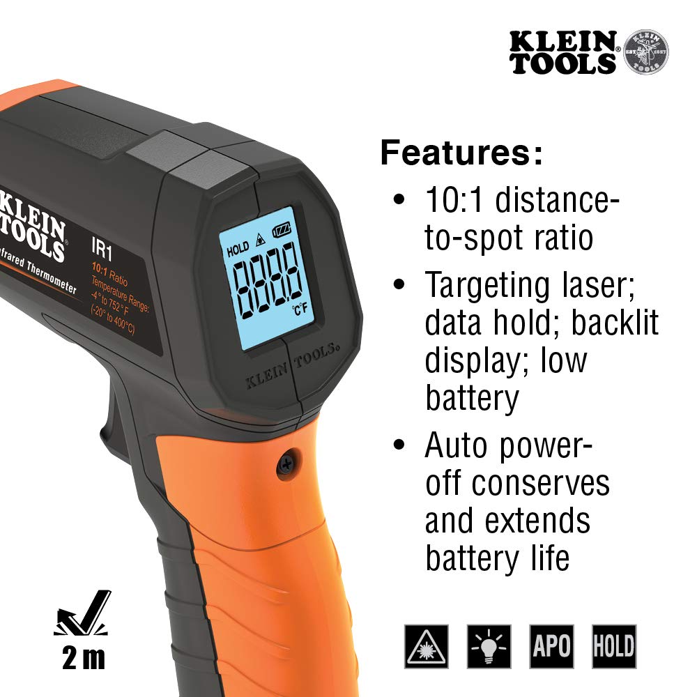 Detalle de Klein Tools infrared thermometer IR1