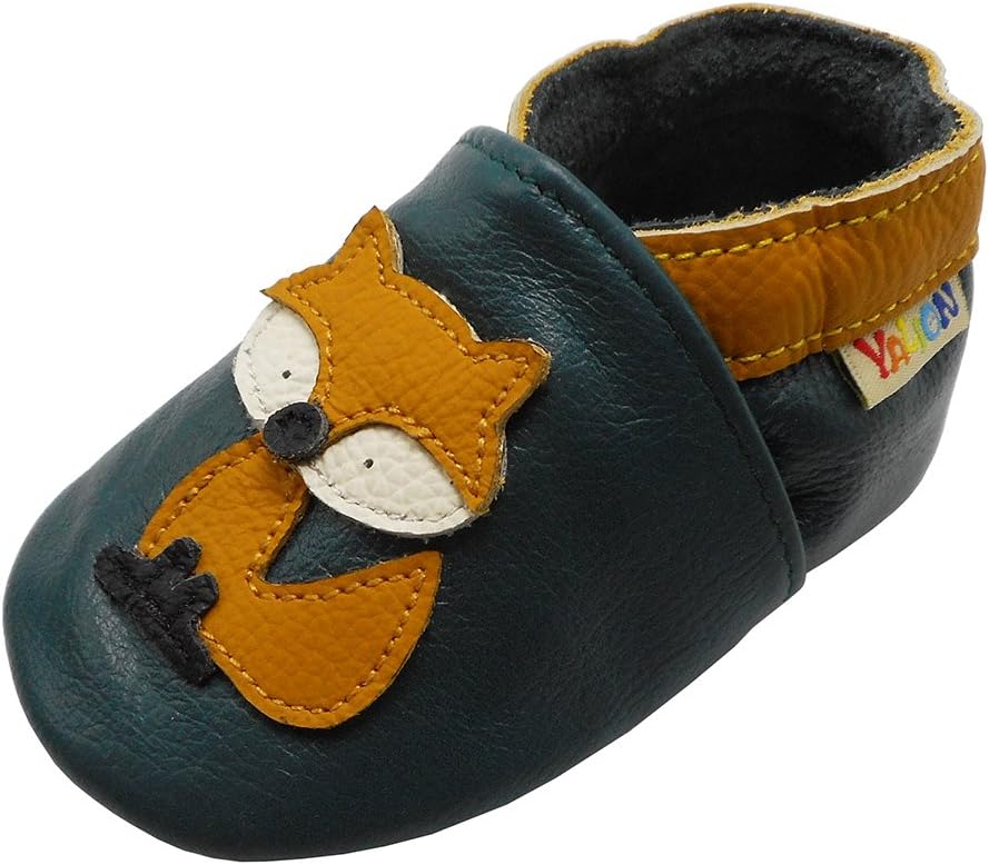 Detalle de YALION Chaussons cuir souple bébé antidérapant