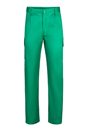 VELILLA 345 pantalón multibolsillos verde, talla 50 y cintura elástica