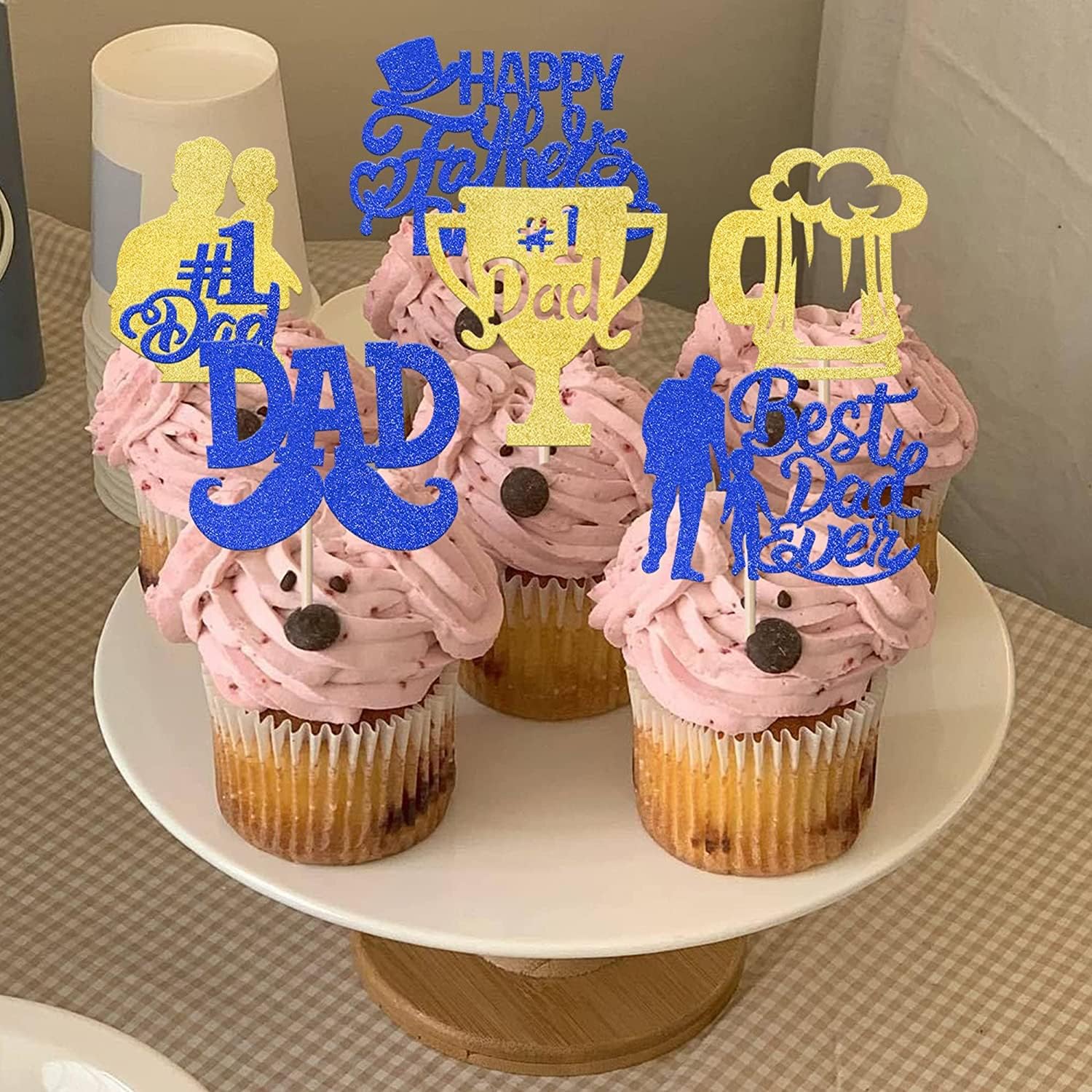 Thumbnail 3 de SYKYCTCY Tortendeko 24 Stück für Vatertag 🎂