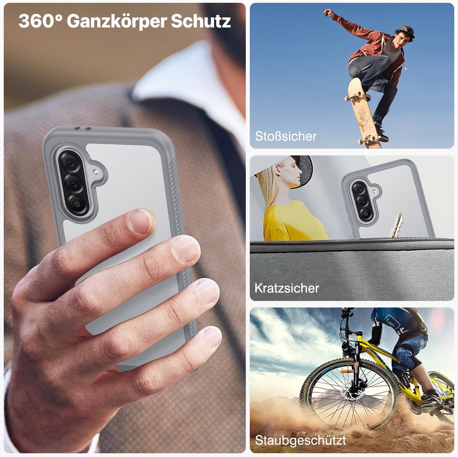 Thumbnail 4 de CENHUFO Hülle Galaxy A36/A56 5G 360° Schutz