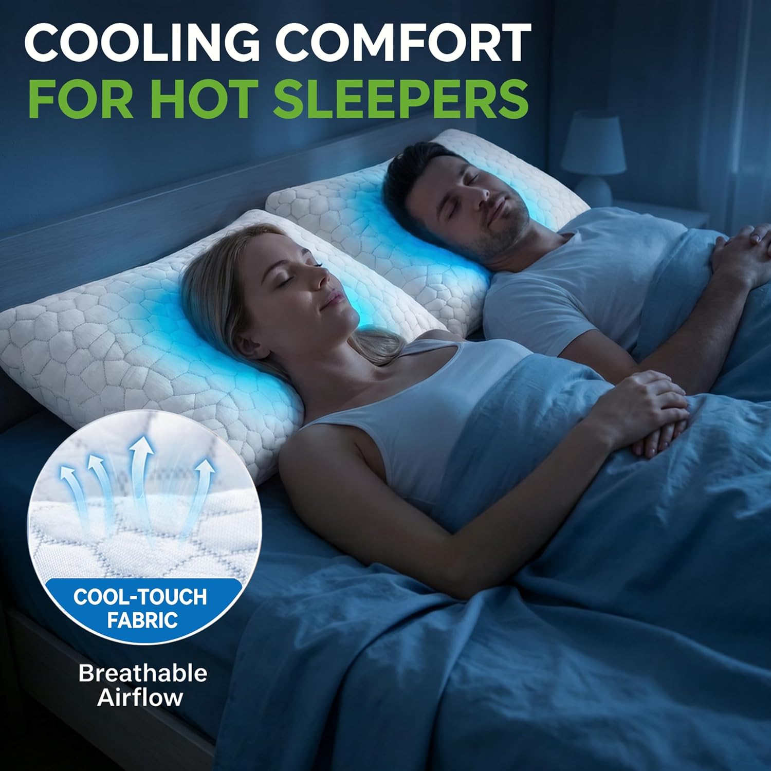 Detalle 1 de Cooling Pillow Queen Set