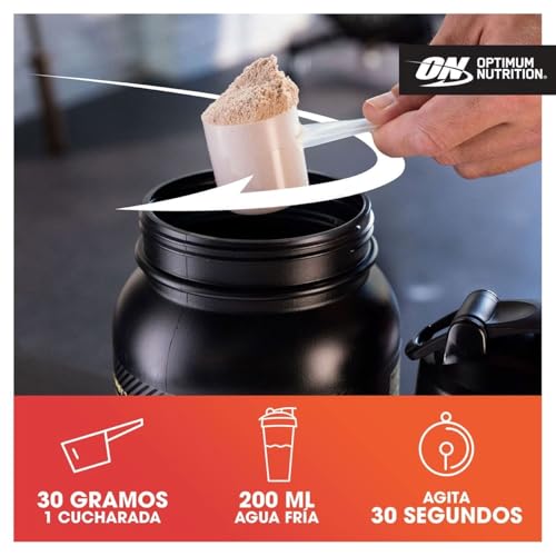 Detalle de Optimum Nutrition Gold Standard 100% Whey Protein Powder (Chocolate Hazelnut) – 896 g, 28 Servings