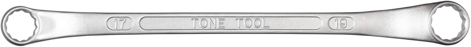 Detalle 1 de トネ(TONE) M44-1719 ロングメカニックめがねレンチ 17×19mm・45°×10°