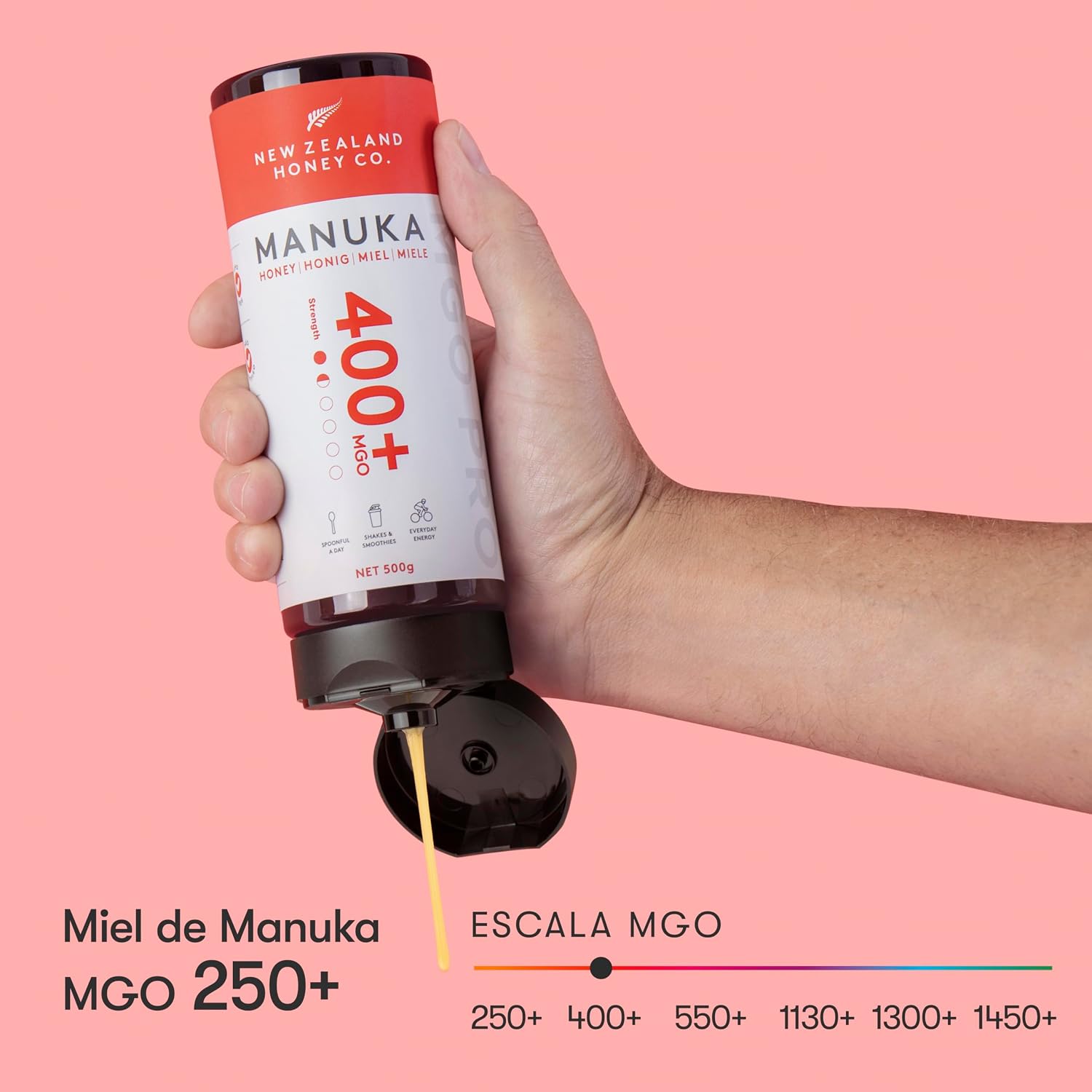 Thumbnail 4 de New Zealand Honey Co. Miel de Manuka MGO 400+ 🍯 500g