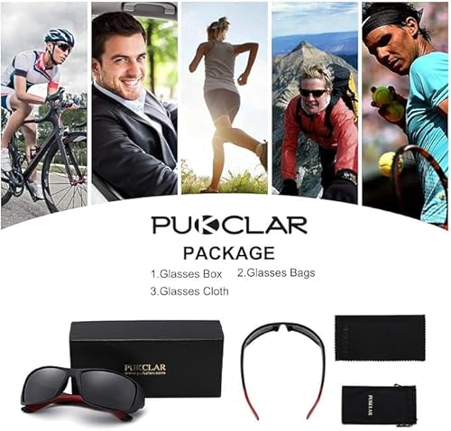 Thumbnail 6 de PUKCLAR Gafas de Sol Polarizadas Unisex con Protección UV400 y Montura TR90 ultraligera
