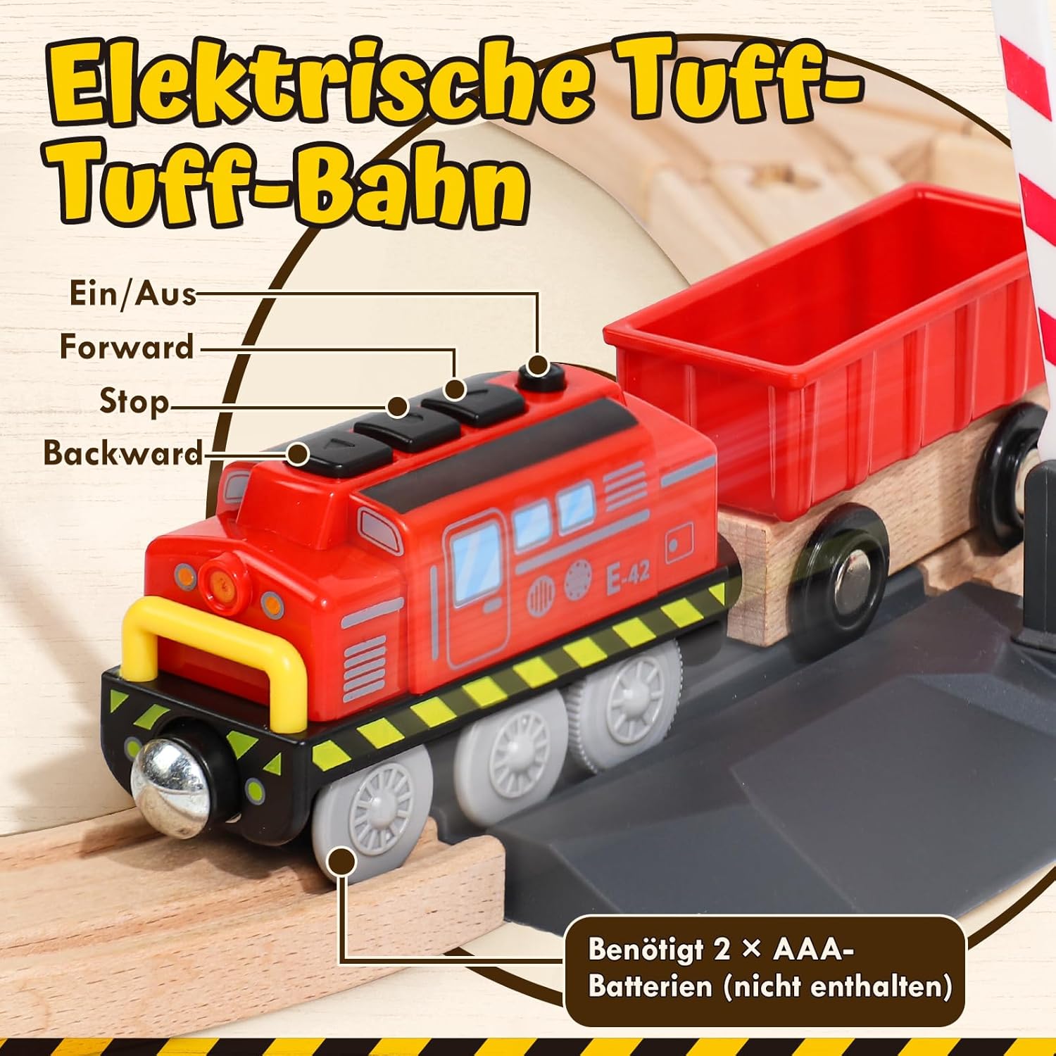 Detalle de Lehoo Castle Holzeisenbahn 68-teilig