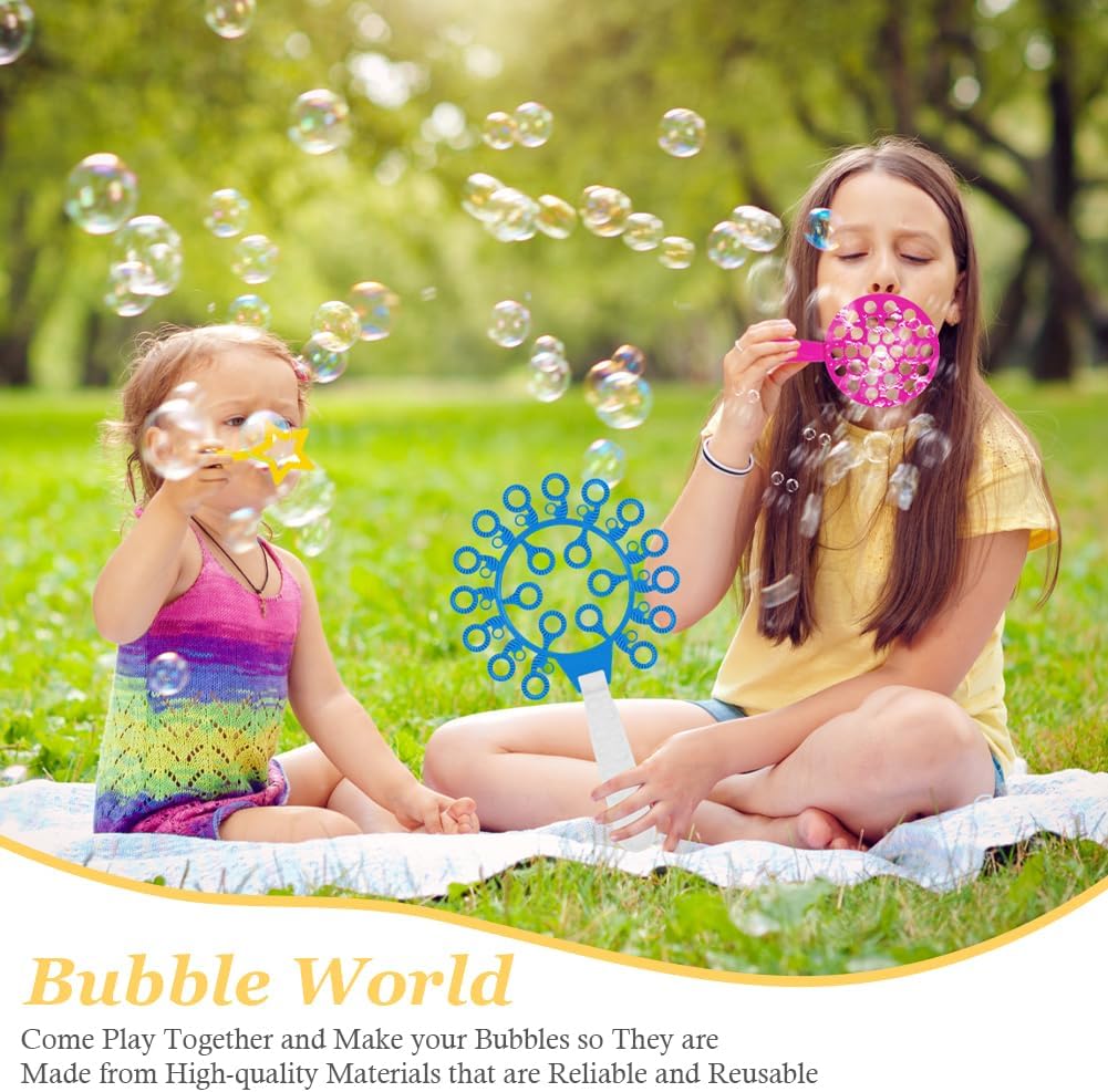 Detalle 2 de OSDUE Bubble Wands Set for Kids – 30 Piece Giant Bubbles Kit