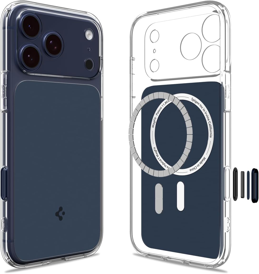 Detalle de Spigen iPhone 17 Pro Hülle – Ultra Hybrid MagFit mit 2025 Upgrade Kamerasteuerung