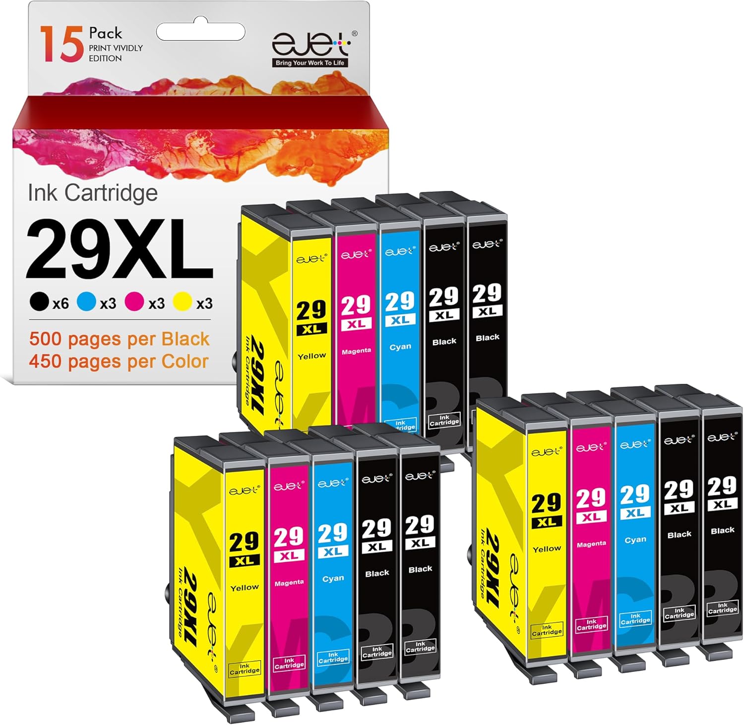 ejet 29XL Cartucce 15 pezzi 🖨️