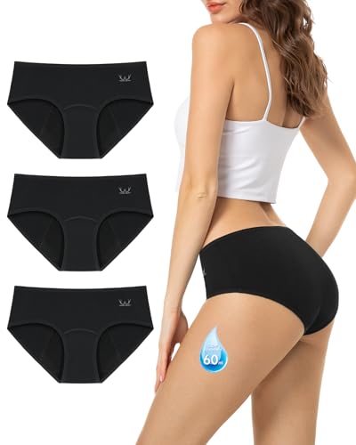 Thumbnail 1 de TANSTC Period Pants Heavy Flow 60ML Absorbency: Pack of 3 Black XS