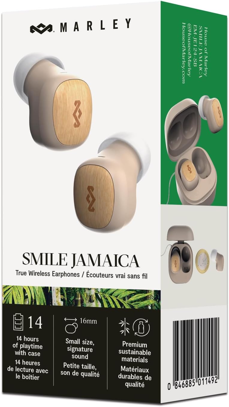 Thumbnail 6 de House of Marley Smile Jamaica 🟡 Auriculares Bluetooth Compactos, 14h