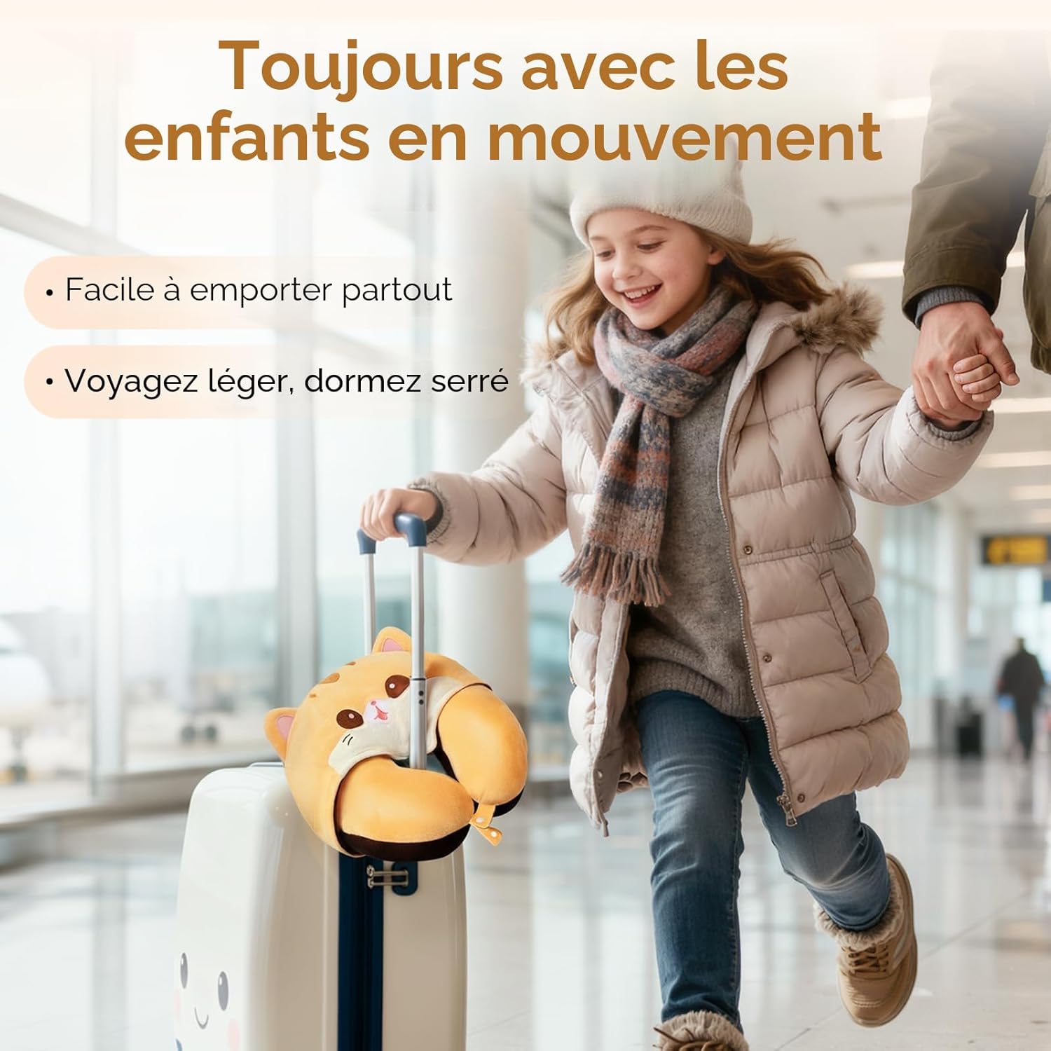 Thumbnail 6 de Mewaii Oreiller de Voyage avec Capuche — Coussin de Nuque en forme de chat, mousse à mémoire de forme, noir