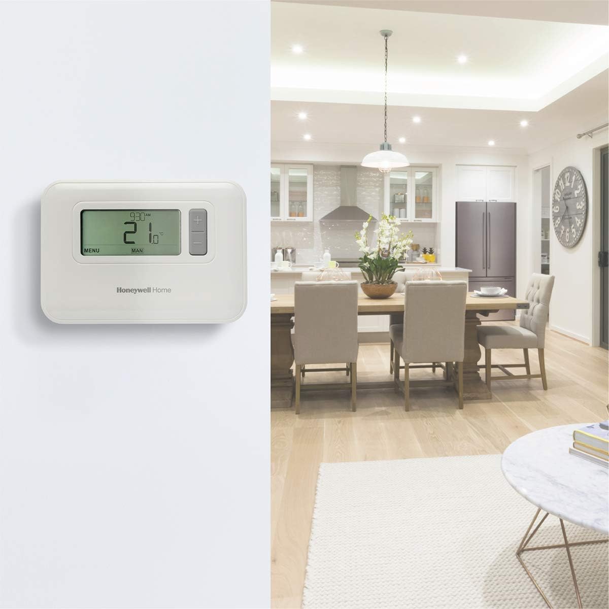 Detalle de Cronotermostato T3C110AEU Settimanale Cablato T3 Honeywell Home – Bianco