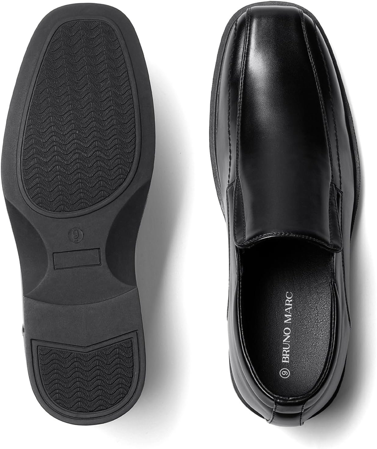Thumbnail 3 de Bruno Marc Men's Square Toe Dress Loafers Formal Shoes
