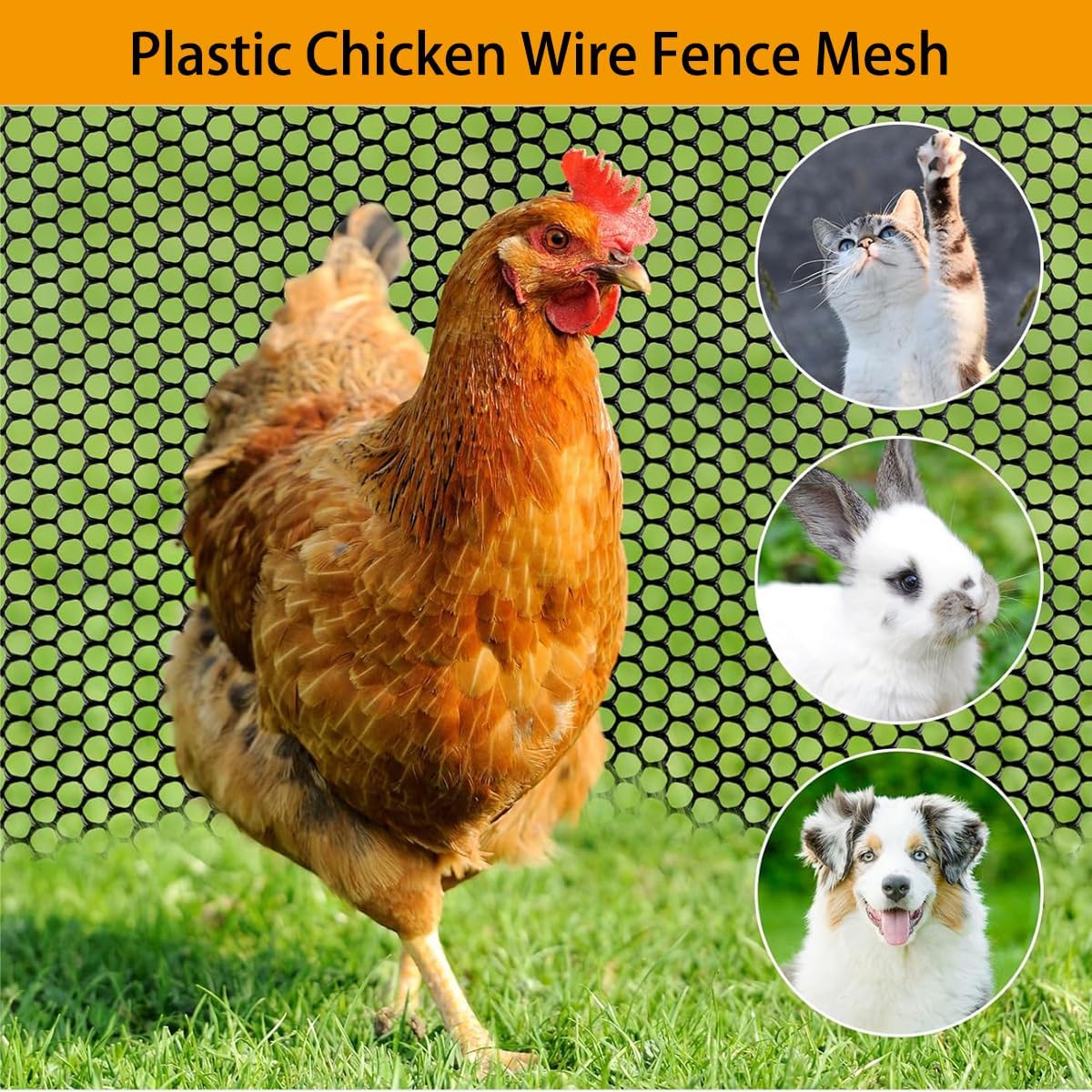 Detalle de Didabotak Plastic Garden Netting, 0.8 cm openings