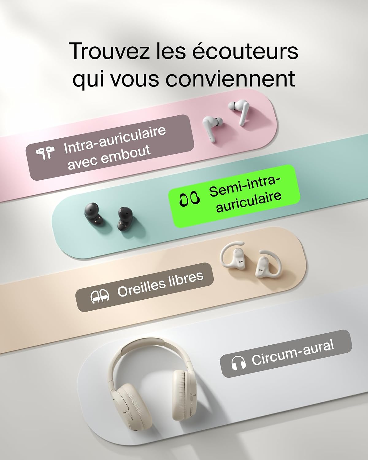 Thumbnail 2 de Belkin SoundForm Anywhere écouteurs 26 h