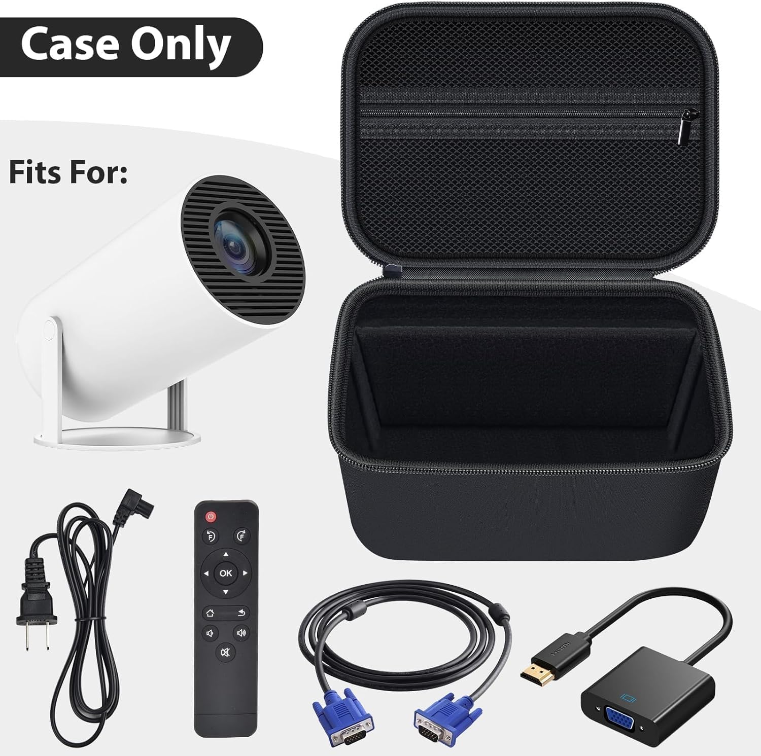 Detalle 2 de Einyoumily HY300PRO Mini Projector Case 4K
