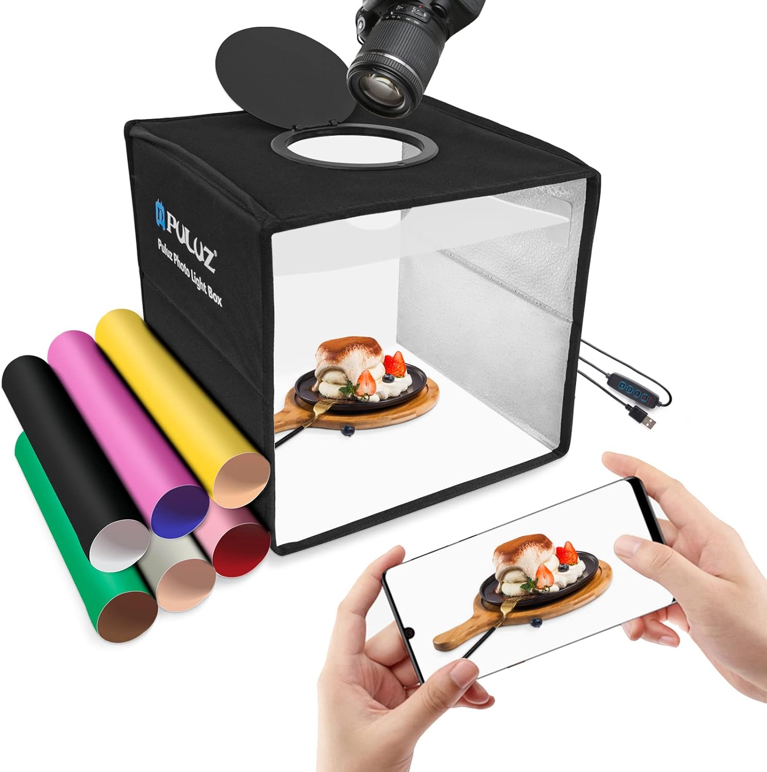 Detalle 2 de PULUZ Light Box 40cm portable photo studio