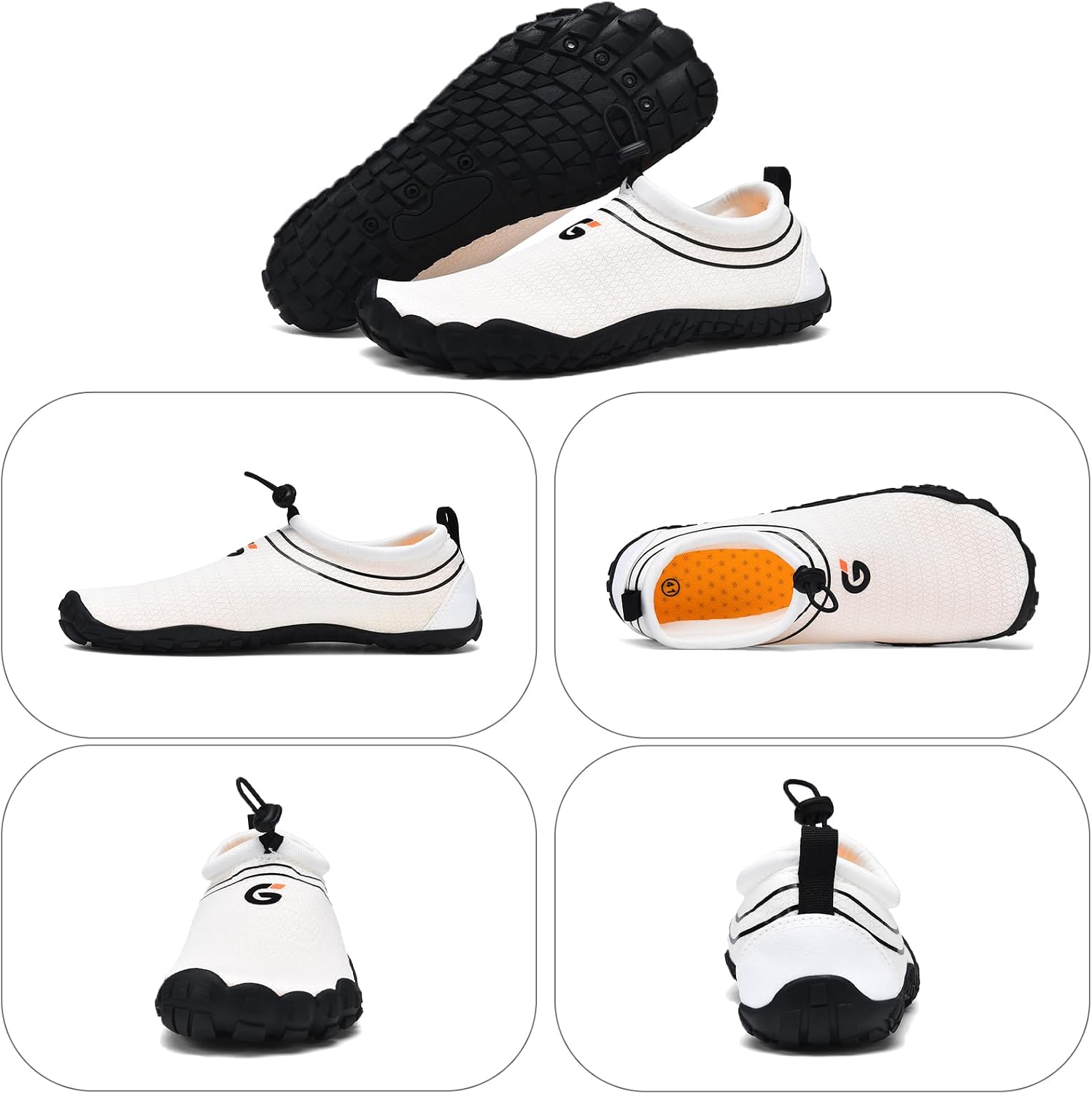 Detalle de GemChve Scarpe da Scoglio Donna e Scarpe da Acqua Uomo - Traspiranti, Asciugatura Rapida e Antiscivolo (36-46EU)