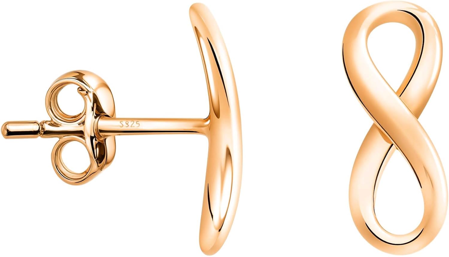 Detalle de SOFIA MILANI Damen Ohrringe 925 Silber – Ohrstecker Unendlich