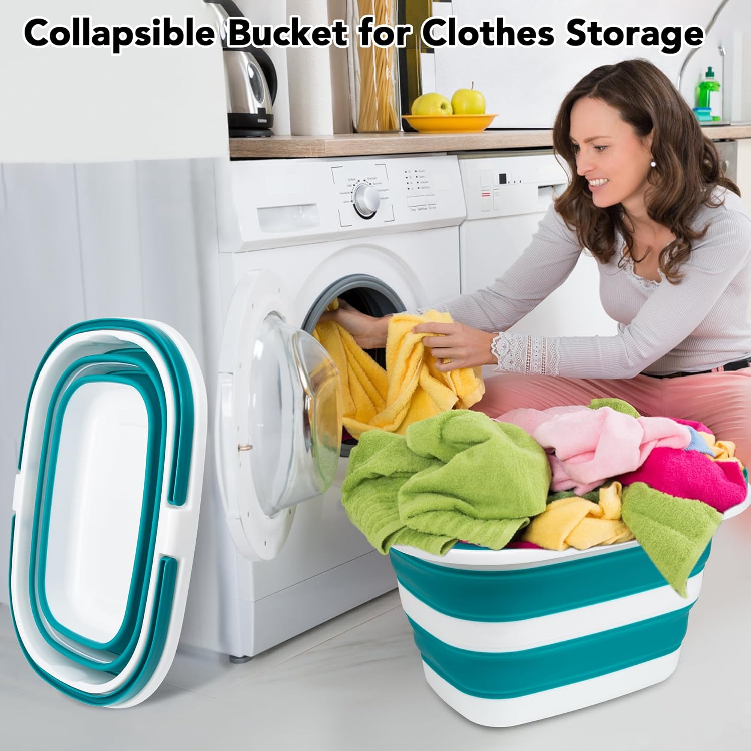 Thumbnail 4 de Collapsible Mop Bucket 16L for Cleaning 🧽