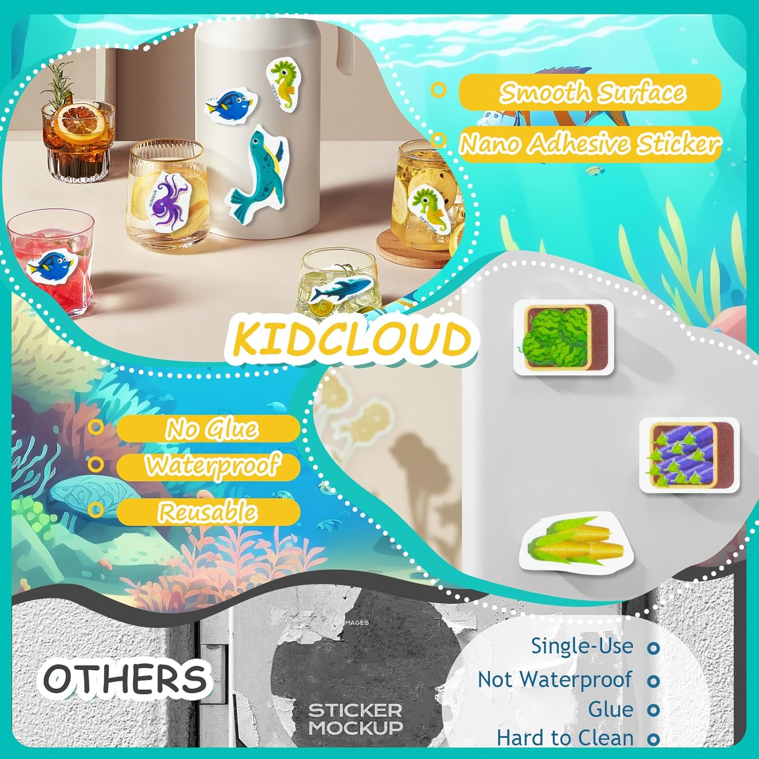 Thumbnail 2 de Reusable Sticker Books 4-Pack for Ages 2–5