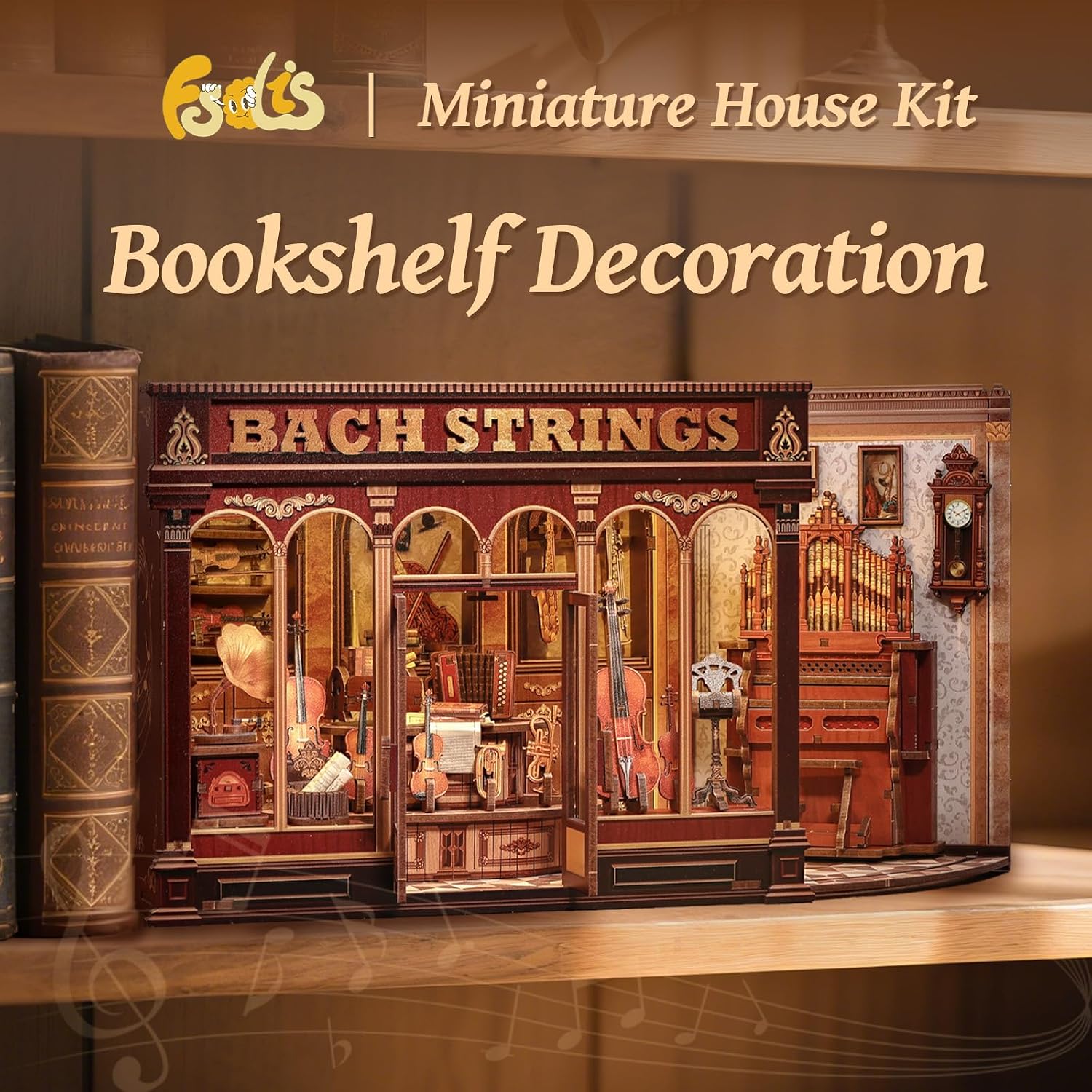 Thumbnail 3 de Fsolis Book Nook Kit Rose Detective Agency — 3D Wooden Puzzle Miniature House for Adult DIY