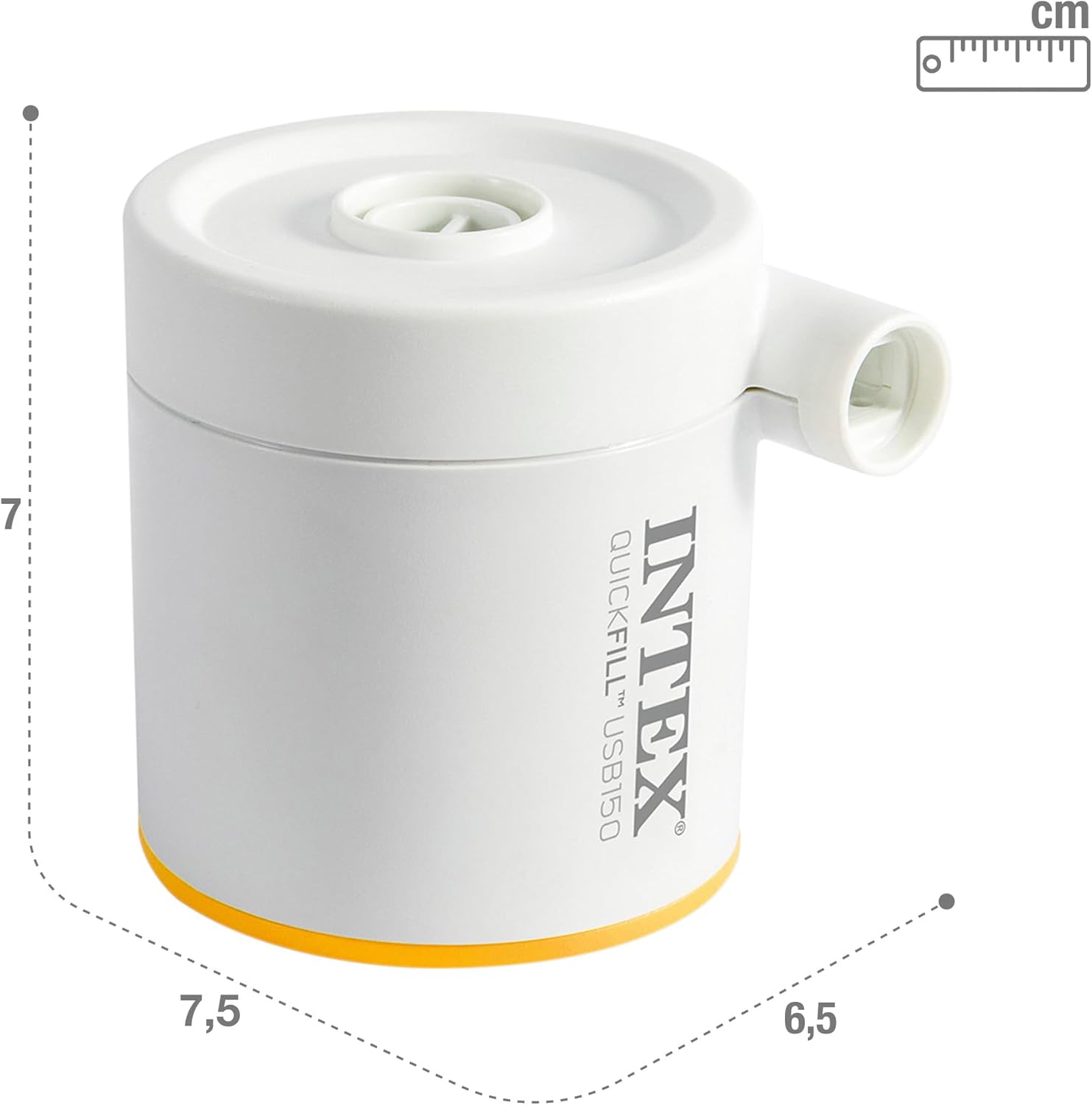 Thumbnail 4 de Intex QuickFill USB150 Air Pump: Portable USB Inflator & Deflator with 2 Interconnecting Nozzles